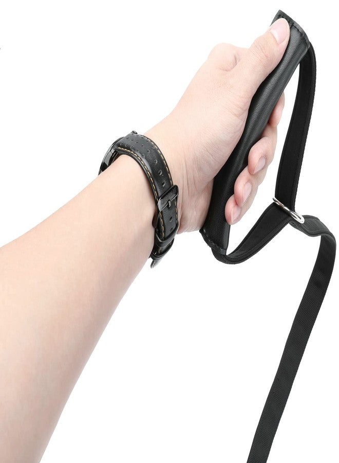 DEYACE Dog Leash Grip Handle Sleeve Dog Leash Wrap Leather and Soft Neoprene Ensure Comfortable Grip Black - Image 5
